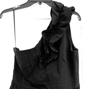 Black One Shoulder Party Dress